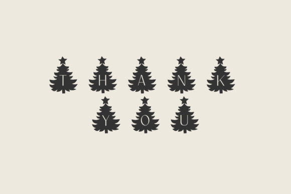 Christmas Tree Font - Preview 2