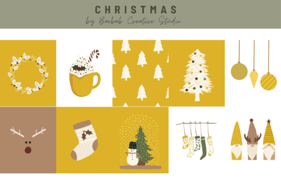 Festive Christmas Printable Wall Art Graphics