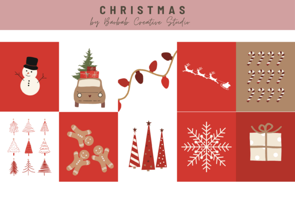 Festive Christmas Printable Wall Art Graphics