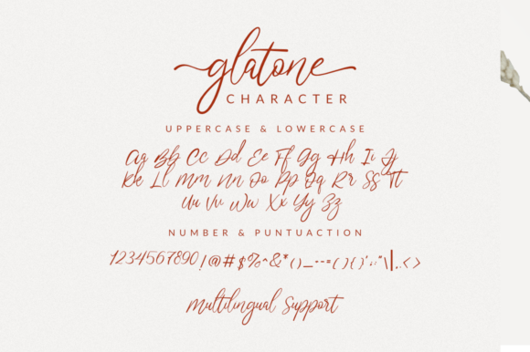 Glatone Script Font - Preview 6