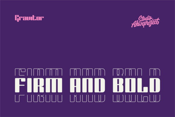 Gravitor Font - Preview 4