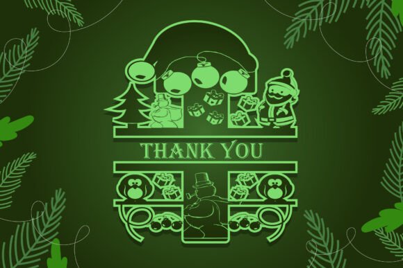 Grinch Monogram Font - Preview 6