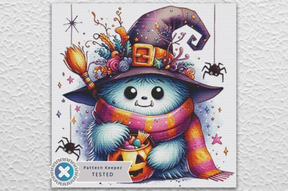 Halloween Monster Cross Stitch Pattern