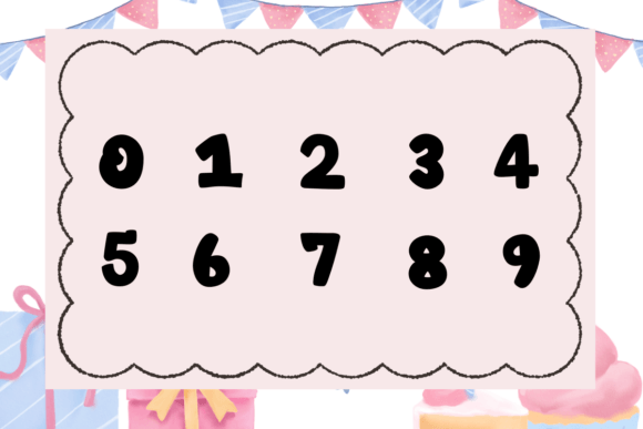 Happy Birthday Font - Preview 3