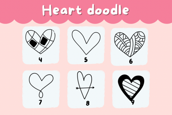 Heart Doodle Font - Preview 3