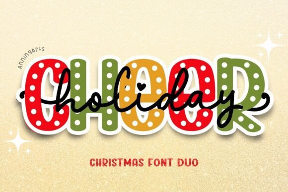 Holiday Cheer Font PNG with transparent background - Preview 1