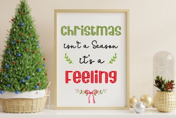 Holiday Cheer Font PNG with transparent background - Preview 2