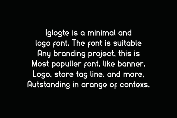 Iglogte Font PNG with transparent background - Preview 4