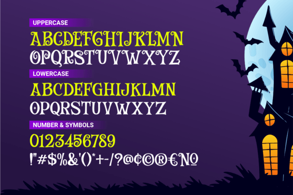 Magical Demon Font PNG with transparent background - Preview 1