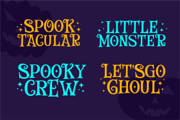 Magical Demon Font PNG with transparent background - Preview 2