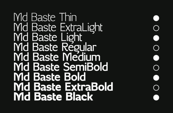 Md Baste Font PNG with transparent background - Preview 4