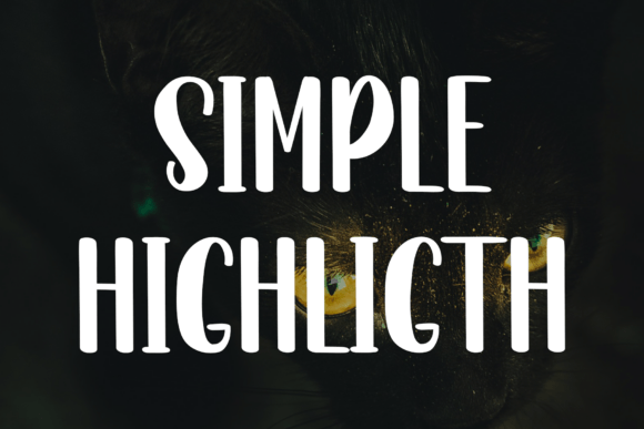 Minimalist Highlight Font PNG with transparent background - Preview 6