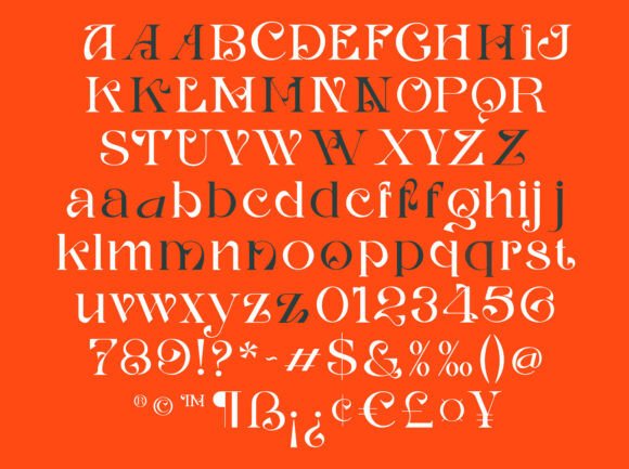 Outlasting Font PNG with transparent background - Preview 3
