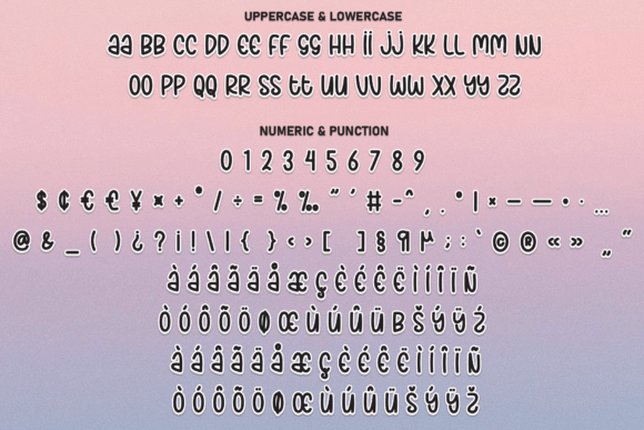 Pink Winter Font PNG with transparent background - Preview 6
