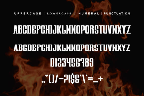 Power Colthic Font font preview - 1