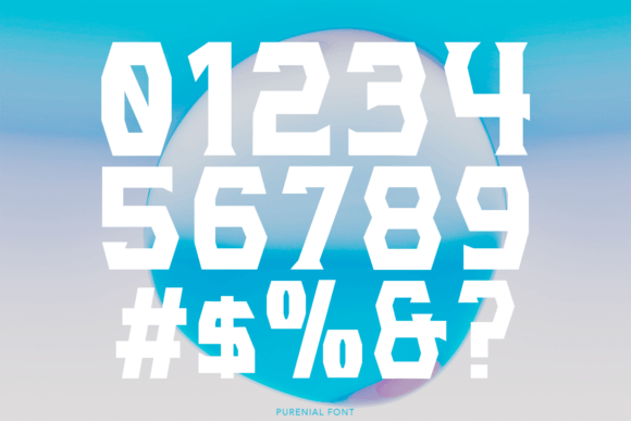 Purenial Font PNG with transparent background - Preview 3
