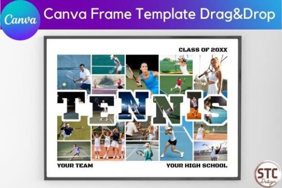 Tennis Photo Collage Canva Template