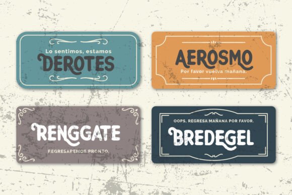 Aerought Font - Preview 3
