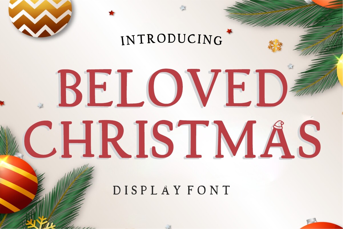 Beloved Christmas Font - photo 1