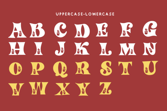 Candle Christmas Font - Preview 1