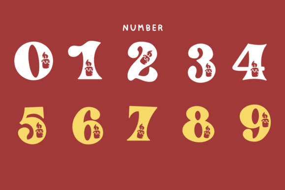 Candle Christmas Font - Preview 2