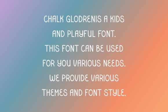 Chalk Glodren Font - Preview 3