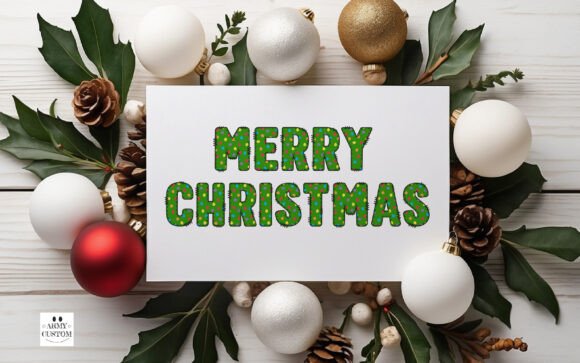 Christmas Cake Army Font - Preview 1