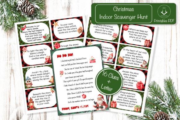Christmas Scavenger Hunt Printable Cards