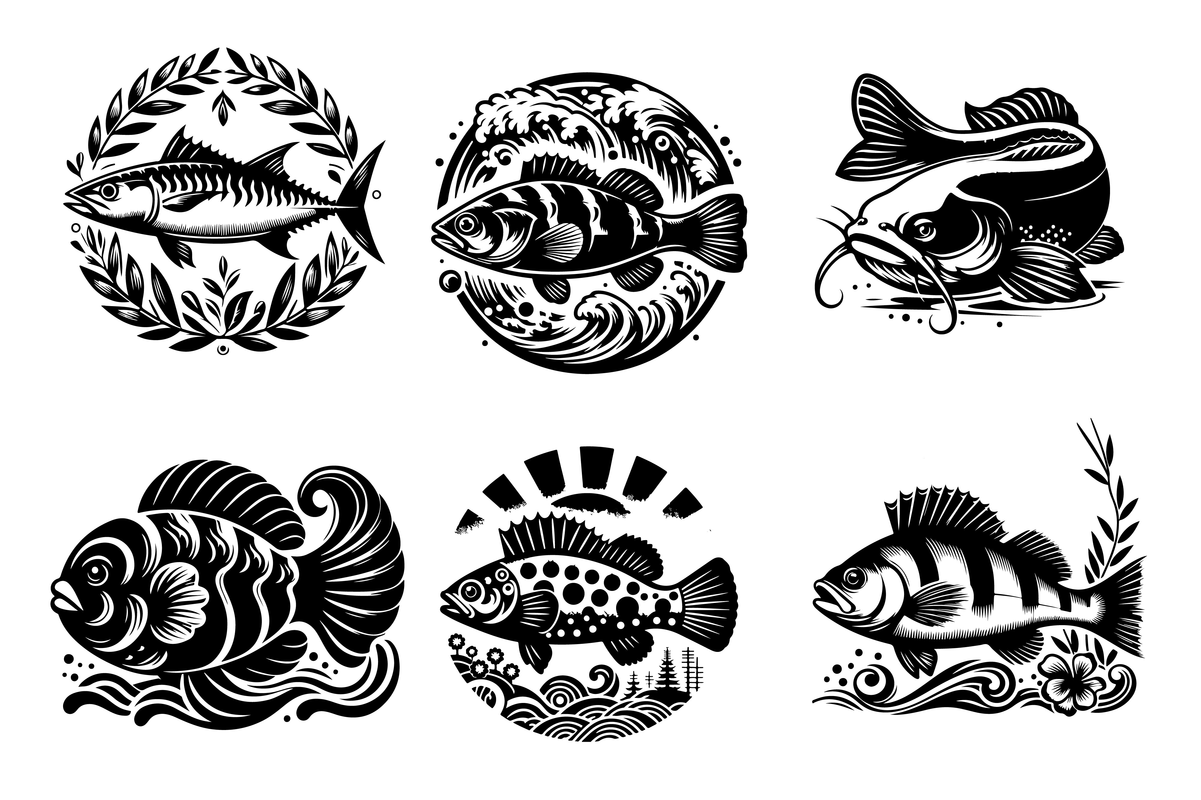Creative Fish Icon Line Art Vector Art I Graphic by Samesh Chakma ...