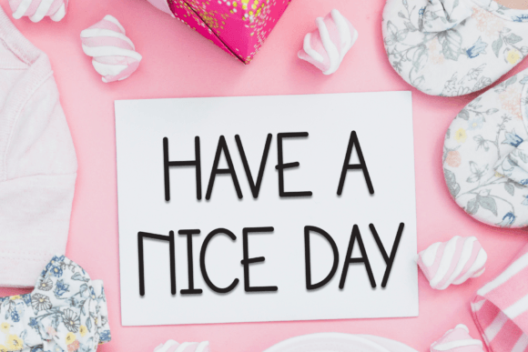 Flower Christmas Font - Preview 4