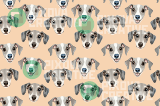 Greyhound Pattern Design Greyhound Repeating Seamless Pattern Graphic by Pixova Creative ...