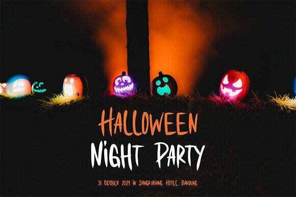 Halloween Whispers Font PNG with transparent background - Preview 2