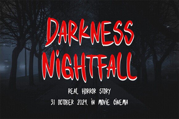 Halloween Whispers Font PNG with transparent background - Preview 3