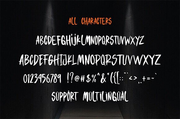 Halloween Whispers Font PNG with transparent background - Preview 4