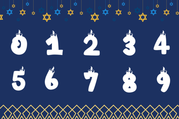 Happy Hanukkah Font - Preview 4