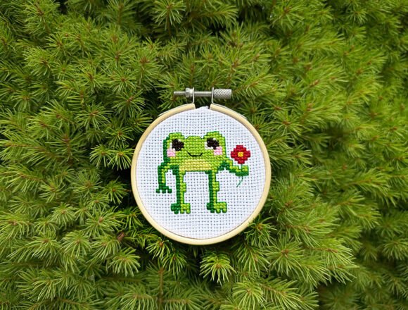 Little Frog Cross-stitch PDF Pattern