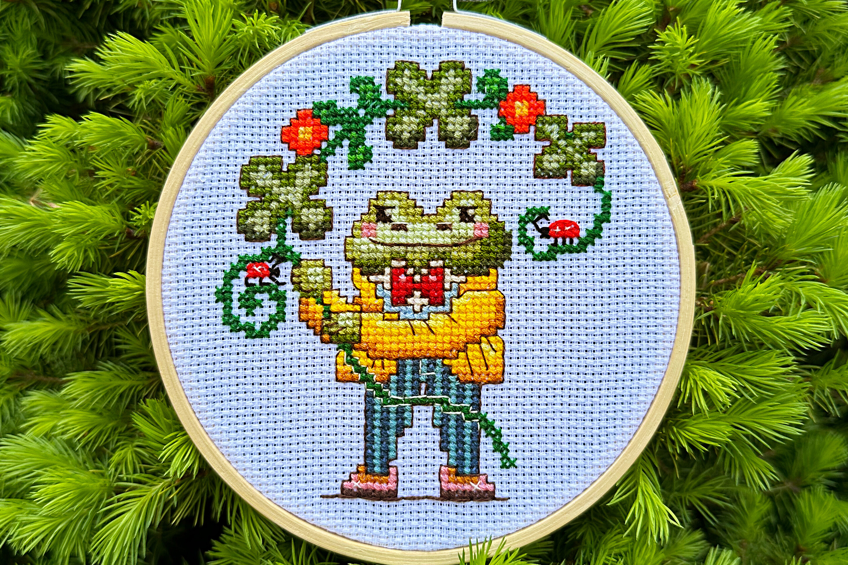 Mister Frog Cross Stitch PDF Pattern