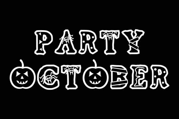 October Amazing Font PNG with transparent background - Preview 1