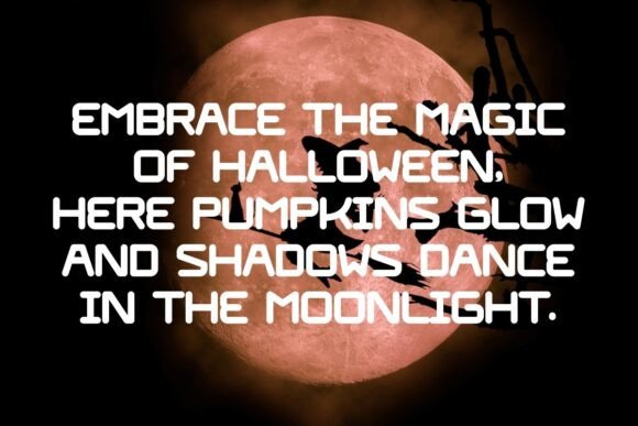 Pumpkin Seamless Font PNG with transparent background - Preview 1