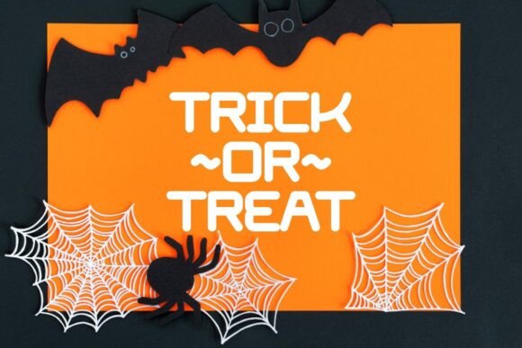 Pumpkin Seamless Font PNG with transparent background - Preview 3
