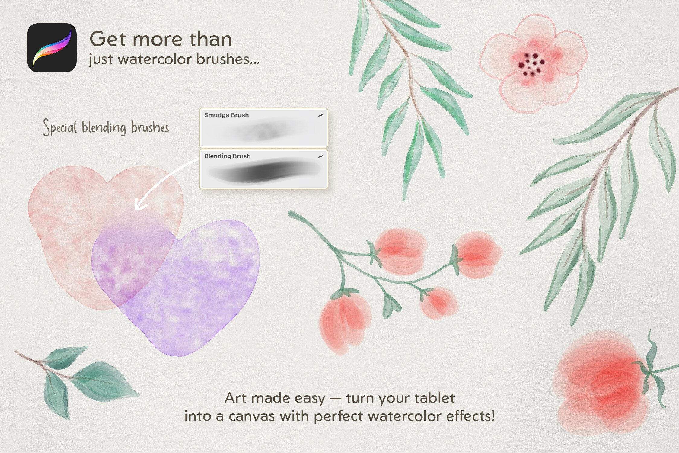 Realistic Watercolor Procreate Brushes - photo 6