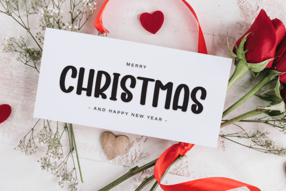 Santa Stories Font PNG with transparent background - Preview 2