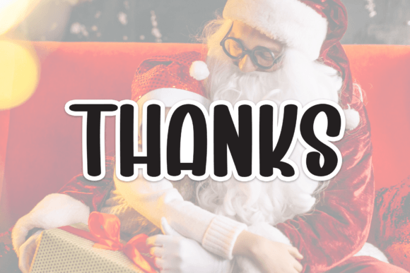 Santa Stories Font PNG with transparent background - Preview 6