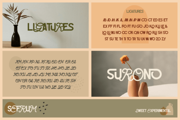 Sefrum Font PNG with transparent background - Preview 4