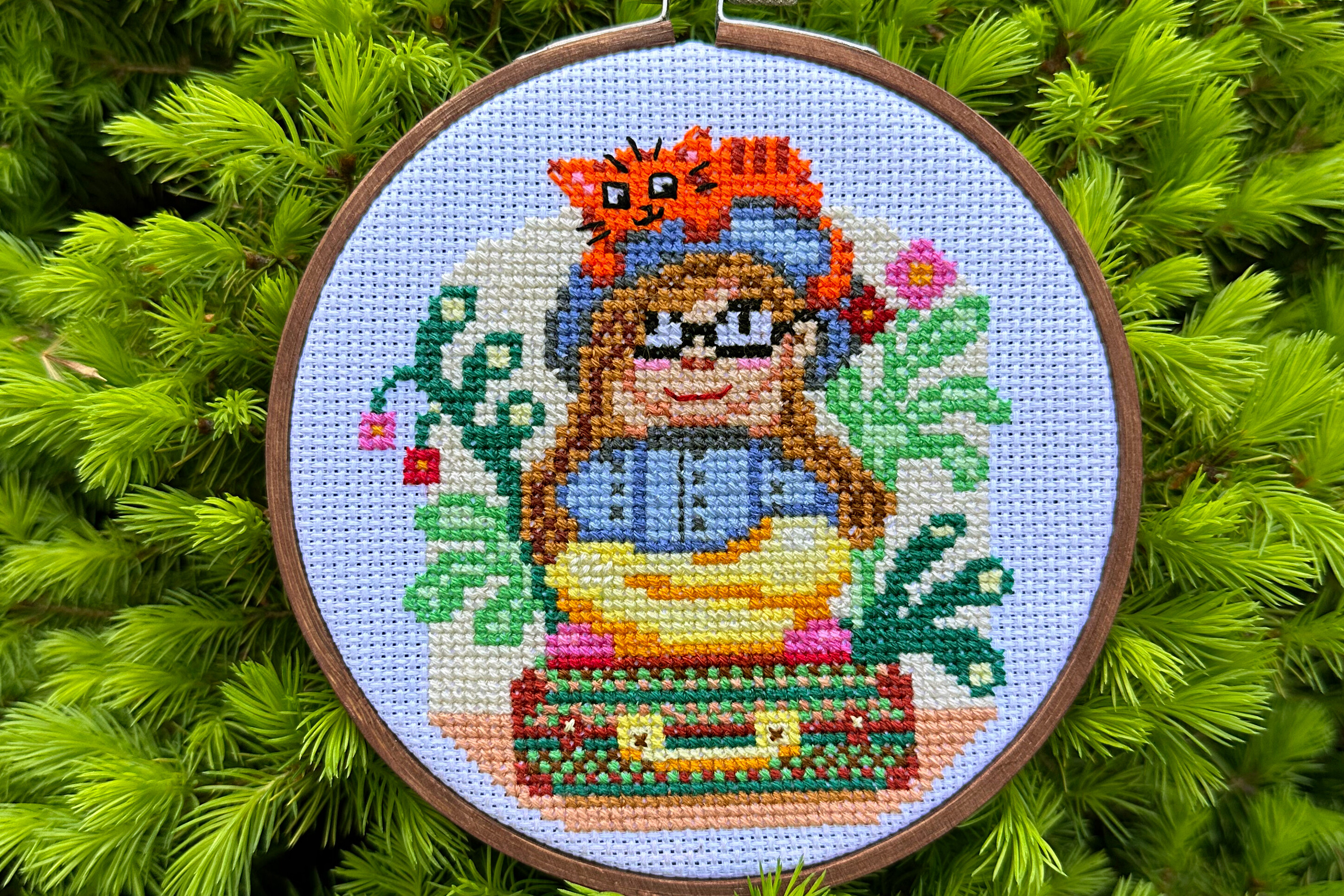 Traveller Girl PDF Cross Stitch Pattern