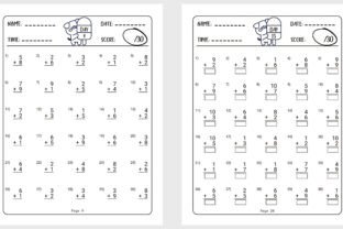 Addition Math Book for 1st Grade Graphic by Happy Time · Creative Fabrica