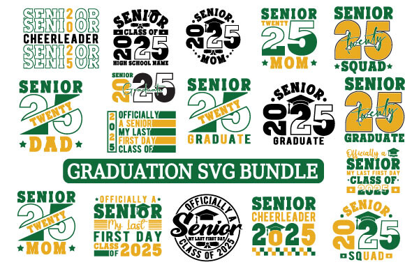 Class of 2025 Graduation Svg Bundle Graphic by Svg Design Hub ...