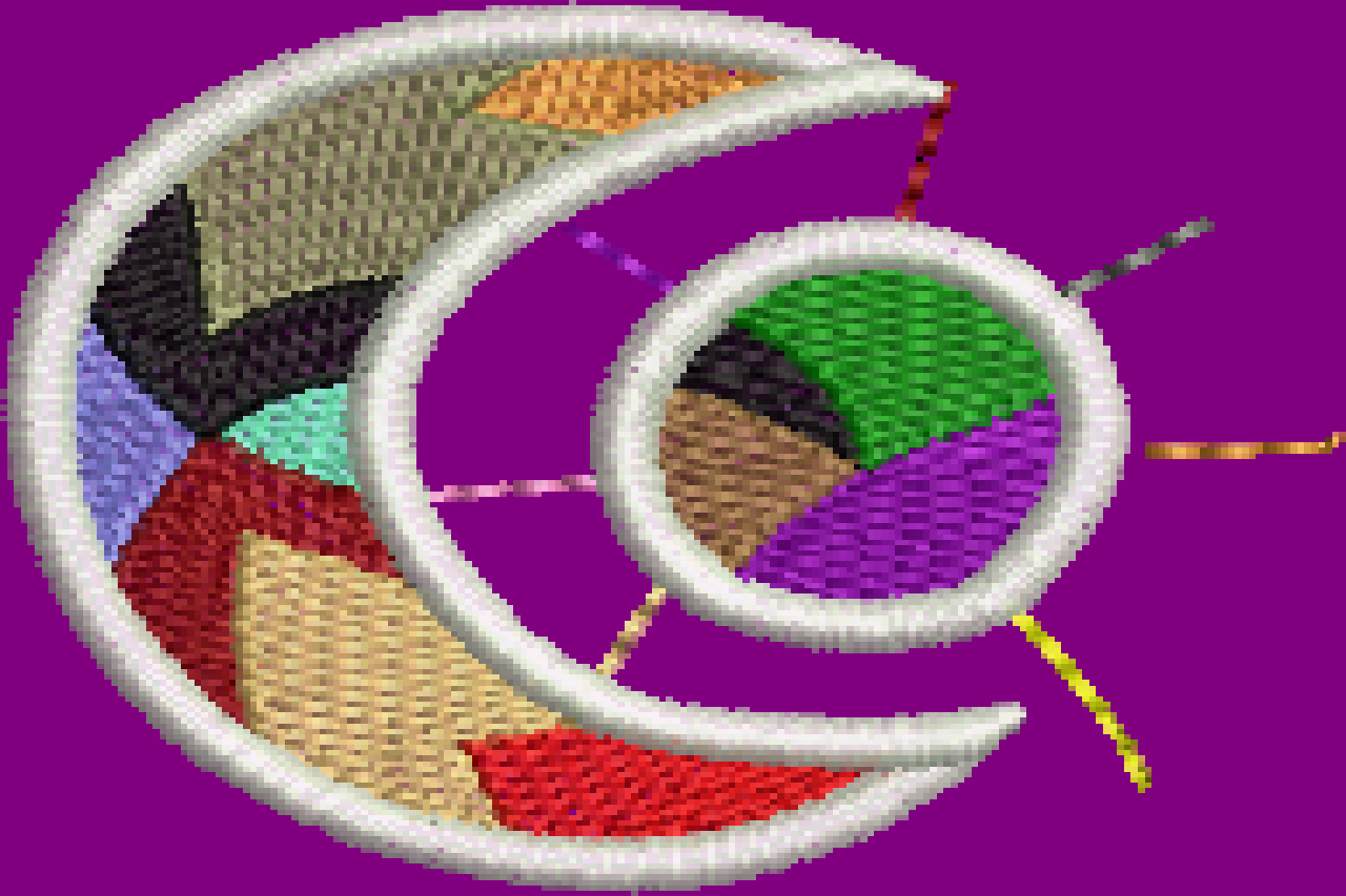 Embellished Crescent Design