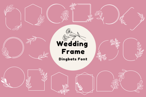 Preview of Wedding Frame dingbat font