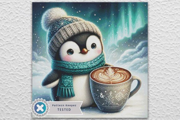 Winter Penguin Cross Stitch Pattern PDF